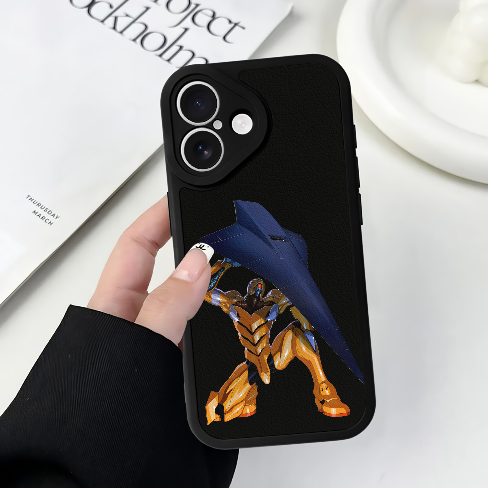 （画像用） EVA 新世紀エヴァンゲリオン 【iPhone 16シリーズ対応】シリコンスマホケース（レザー調） 材質：シリコン